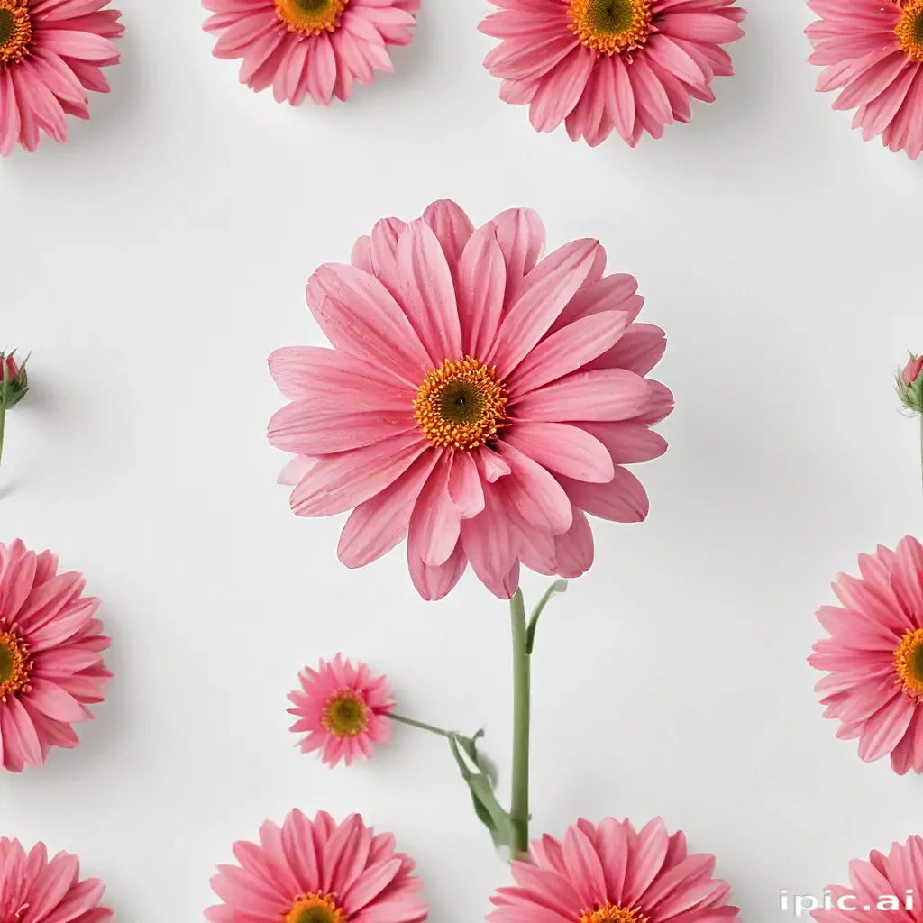 flower on white background