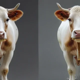 transparent cow