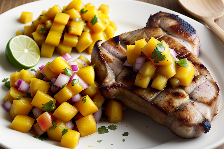 mango salsa with pork chops