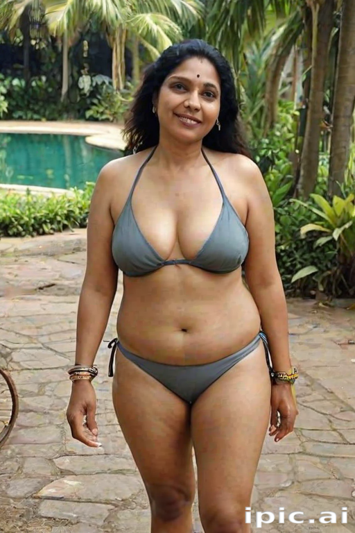 indian aunties bikini