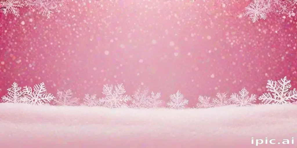 pink winter background