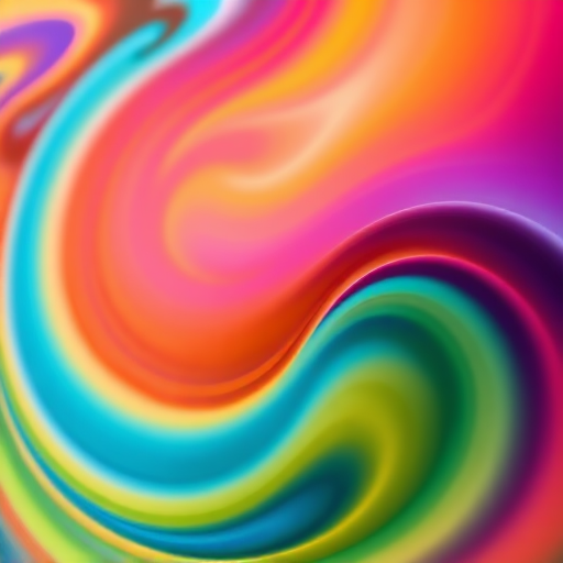 Create a high-resolution image of a colorful abstract design featuring swirls and gradients, shot from a close-up perspective using a DSLR camera with a 50mm lens at f/1.8, ISO 100, and 1/250 shutter speed to enhance clarity and vibrancy.