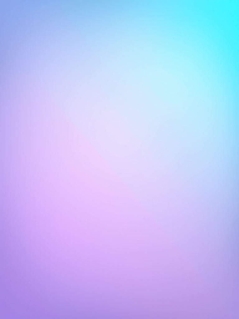 Create a soft gradient background transitioning from light blue to lavender, use a Canon EOS R5 with a 50mm f/1.2 lens, aperture set to f/2.8, ISO 100, and a shutter speed of 1/100s, shot from a straight-on view to enhance color vibrancy and smoothness.