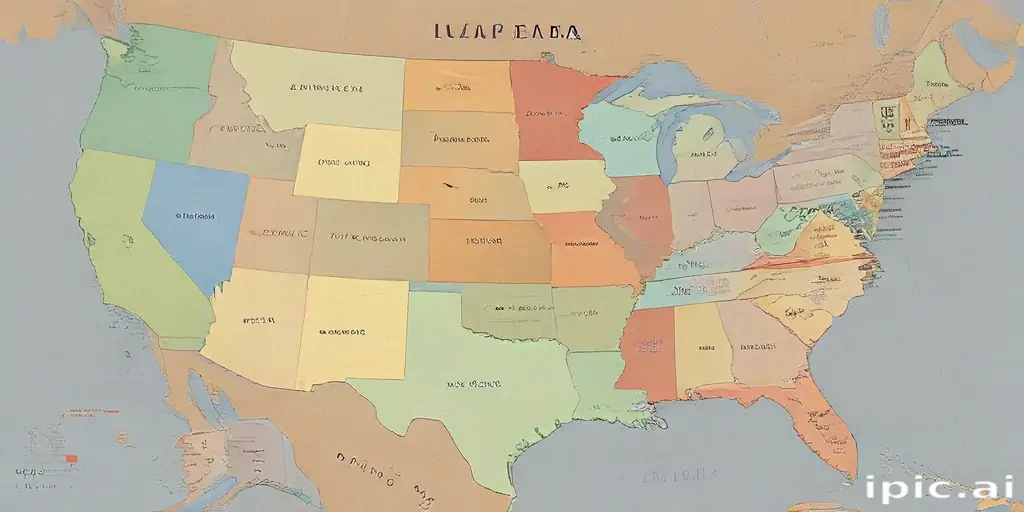 united states of america map