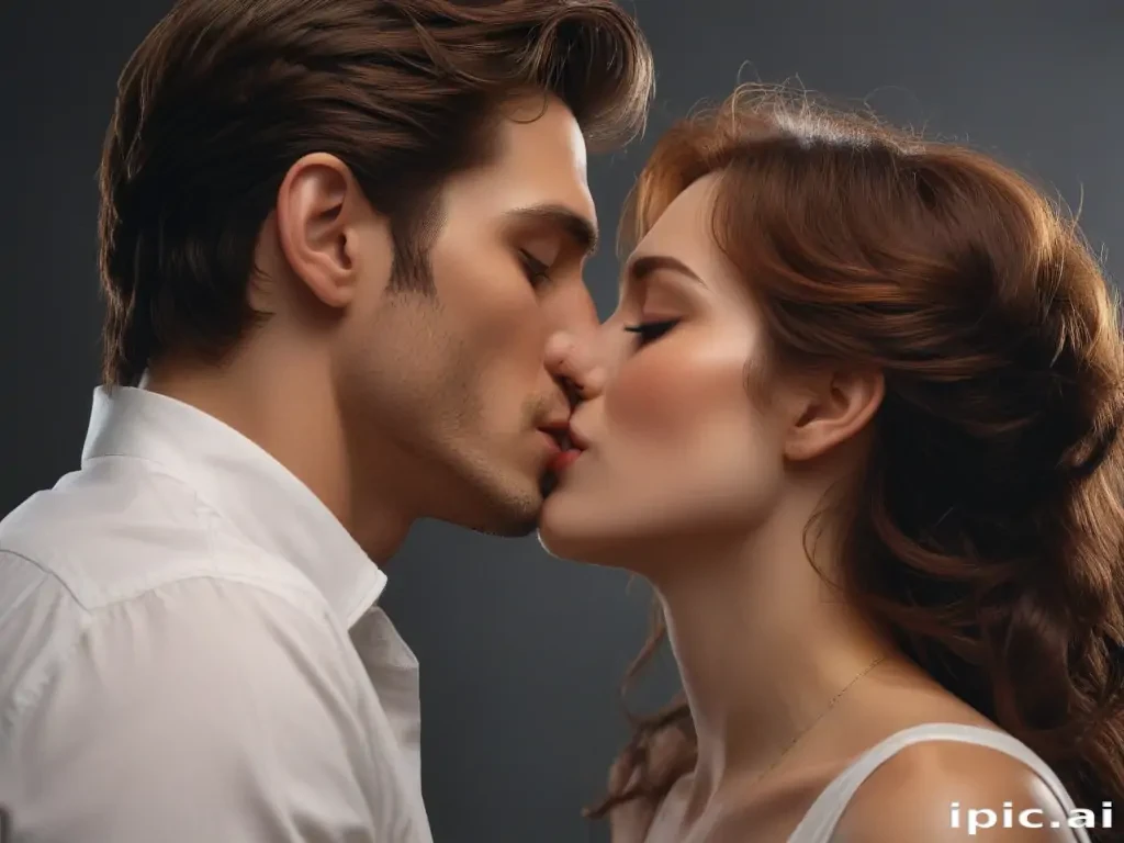 kissing png