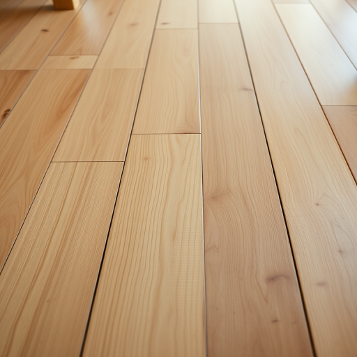 high-resolution image of a wooden floor with smooth light-colored bamboo planks, captured with a DSLR camera at f/8 aperture, ISO 100, 1/60s shutter speed, low-angle view, natural lighting, 24mm lens