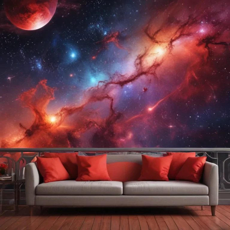 galaxy red wallpaper