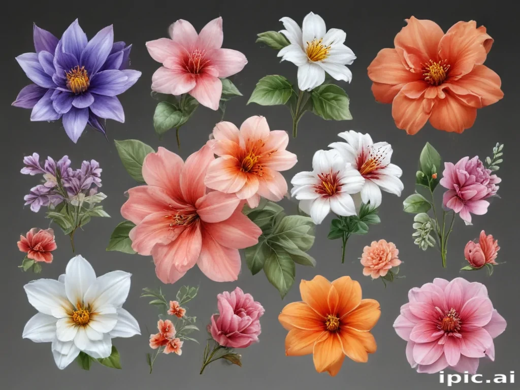 transparent background flower clipart