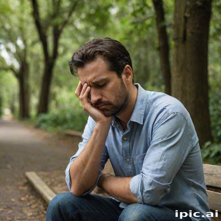 man in sad