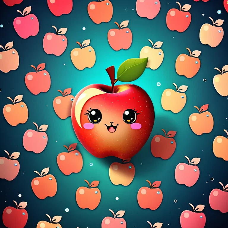 cute apple wallpaper
