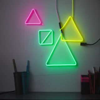 neon triangle