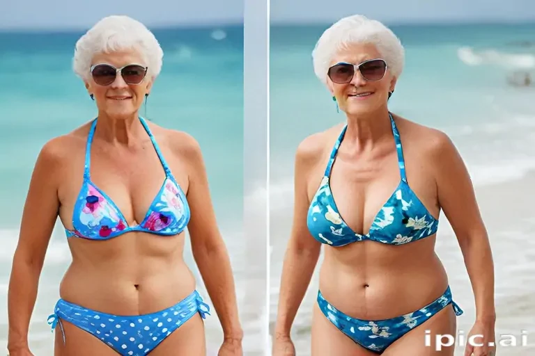grandma in bikini