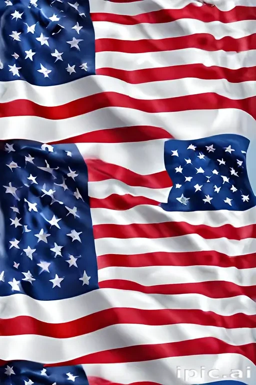 american flag waving png