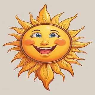 cartoon sun png