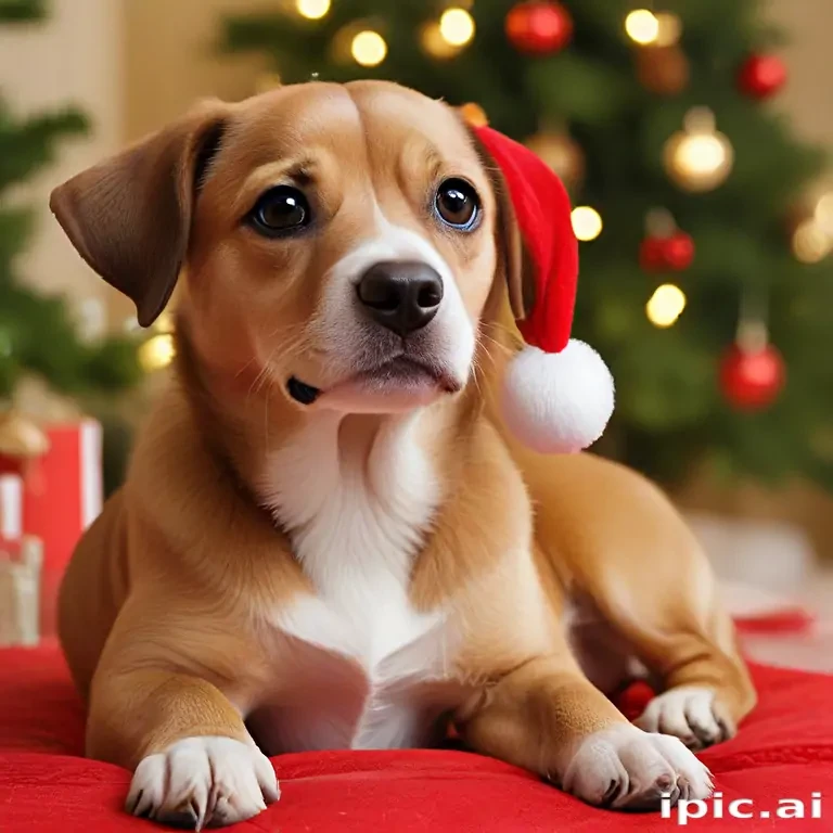 christmas wallpaper dog