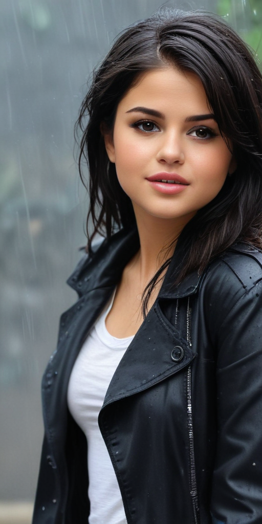 selena gomez rain