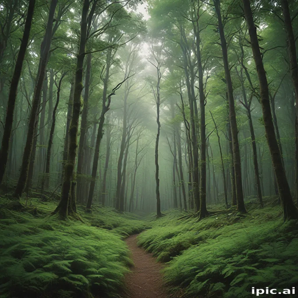 green forest aesthetic
