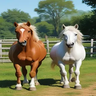 horses cartoon