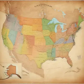 map united states