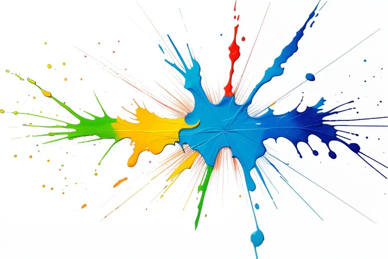 transparent paint splatter