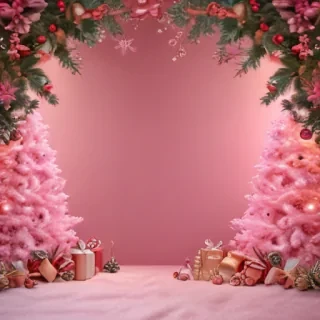 pink christmas background