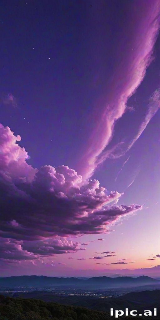 purple sky wallpaper