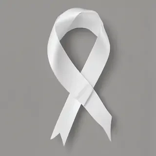 white ribbon png