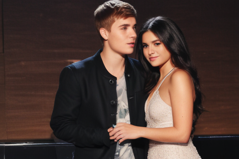 justin bieber at selena gomez