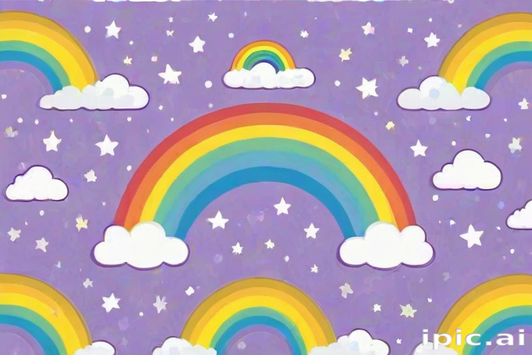 cute rainbow background
