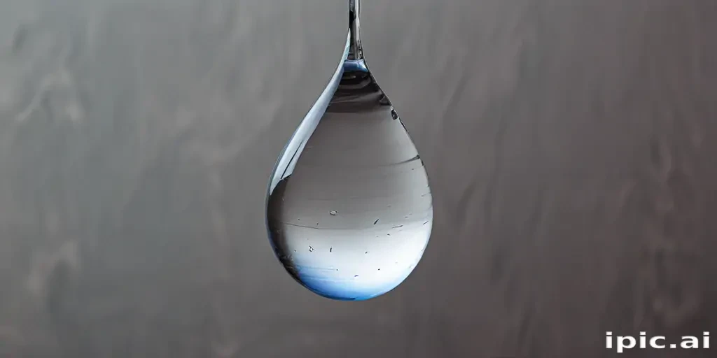 transparent water drop