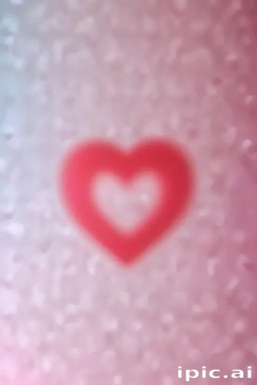 blurry heart wallpaper