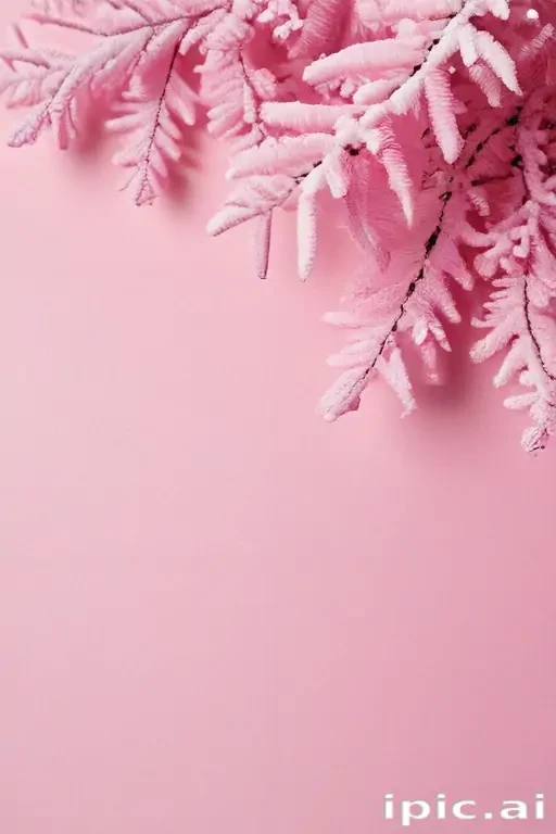 pink winter background