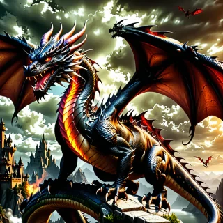 dragon photo wallpaper
