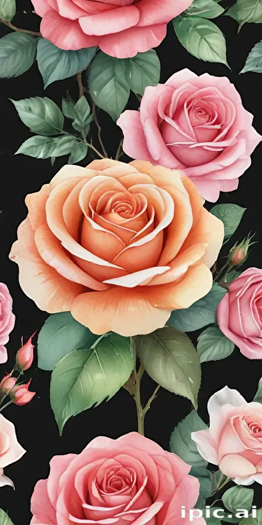 watercolor roses png