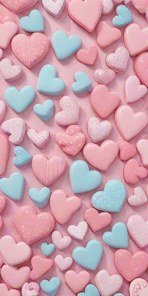 aesthetic hearts wallpaper