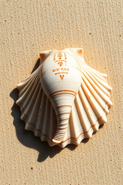 Capture a high-resolution image of a seashell with a macro lens at f/2.8, 1/125 sec, ISO 100, natural sunlight, top-down view, on a neutral background, using a DSLR camera.