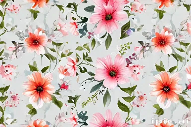 flowers clear background