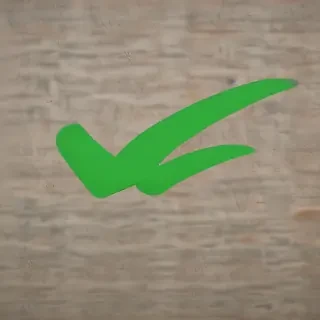 green check mark