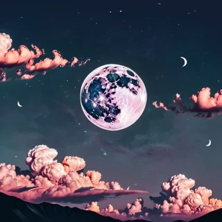 aesthetic moon wallpaper