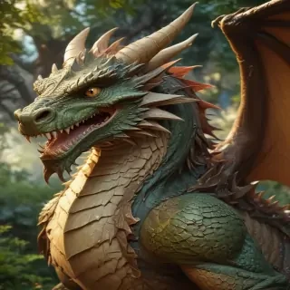 cartoon of a dragon