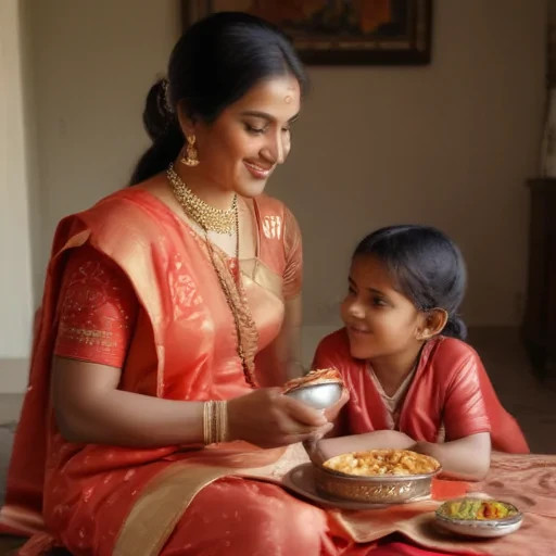 happy indian family