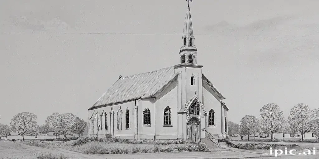 church drawing