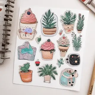 printable sticker aesthetic
