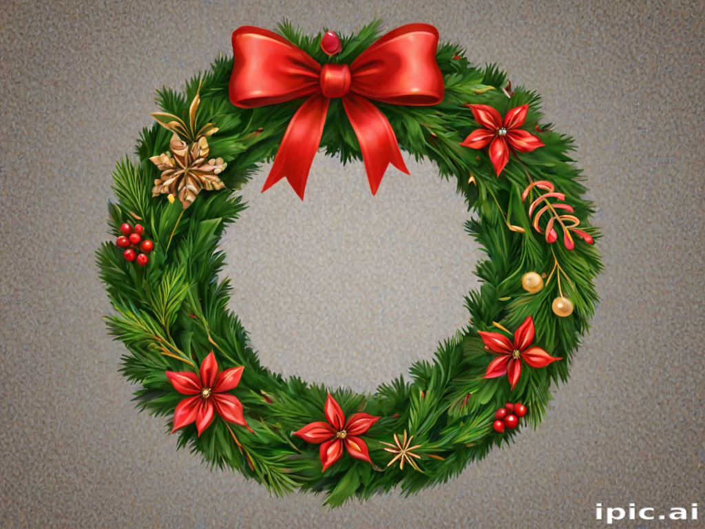 christmas wreath clip art