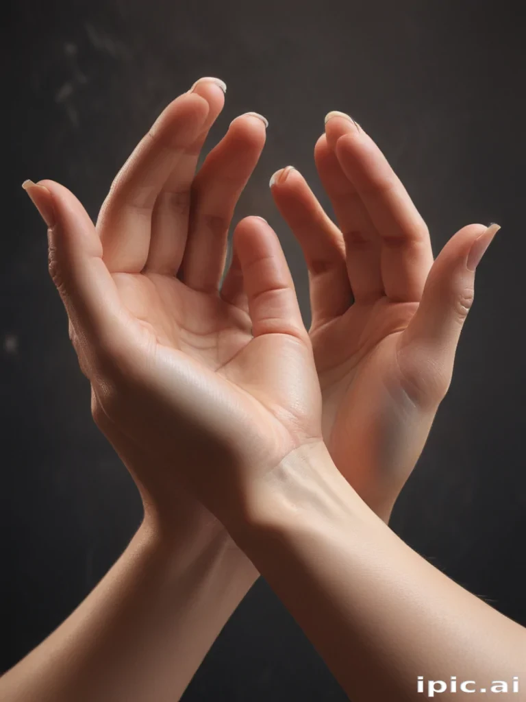 hands reaching