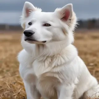 white dog