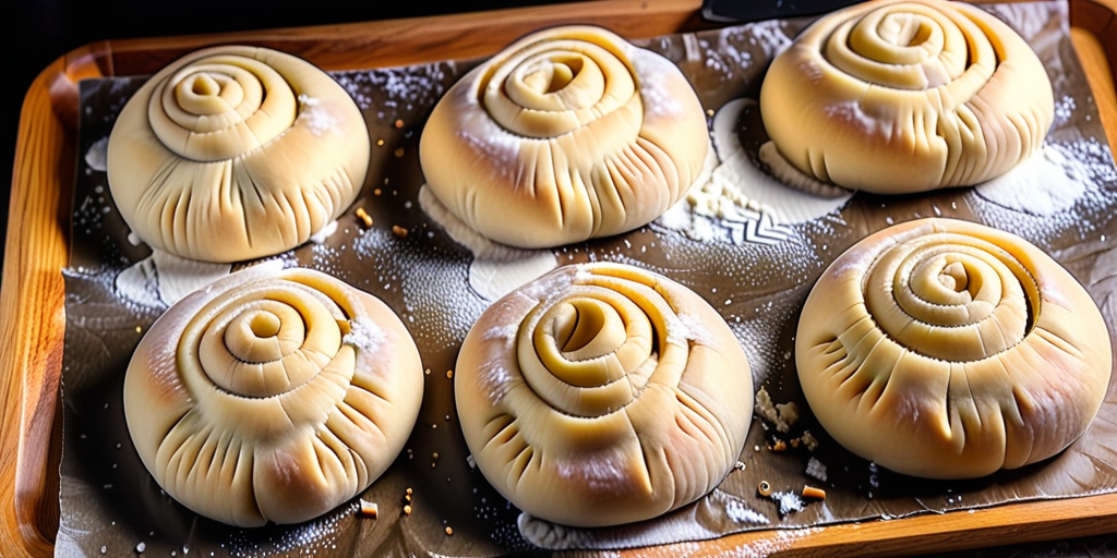 frozen bread dough into rolls