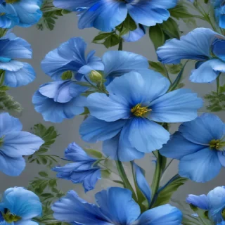 blue flower transparent