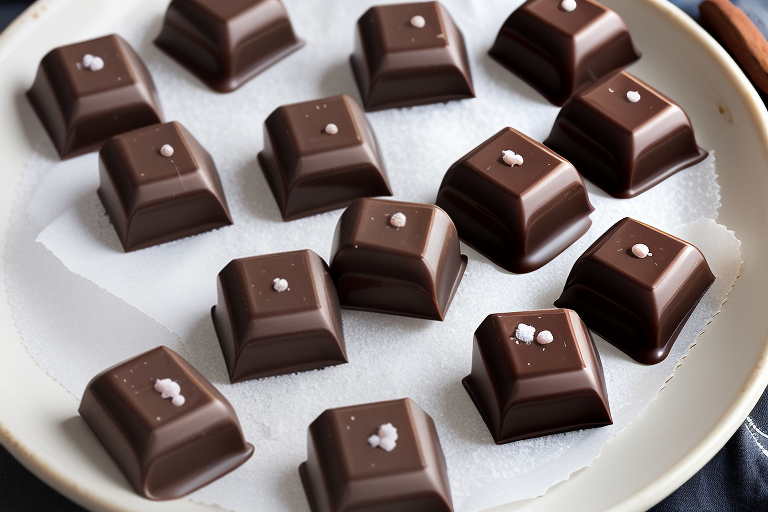 dark chocolate caramels with sea salt