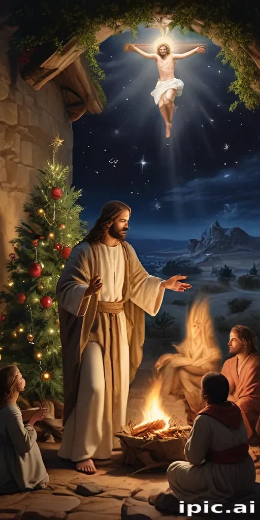 jesus at christmas images